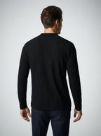 The Melrose Knit Polo in Black