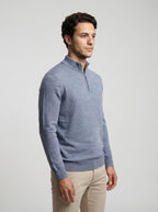 The Winterton Zip Neck in Blue