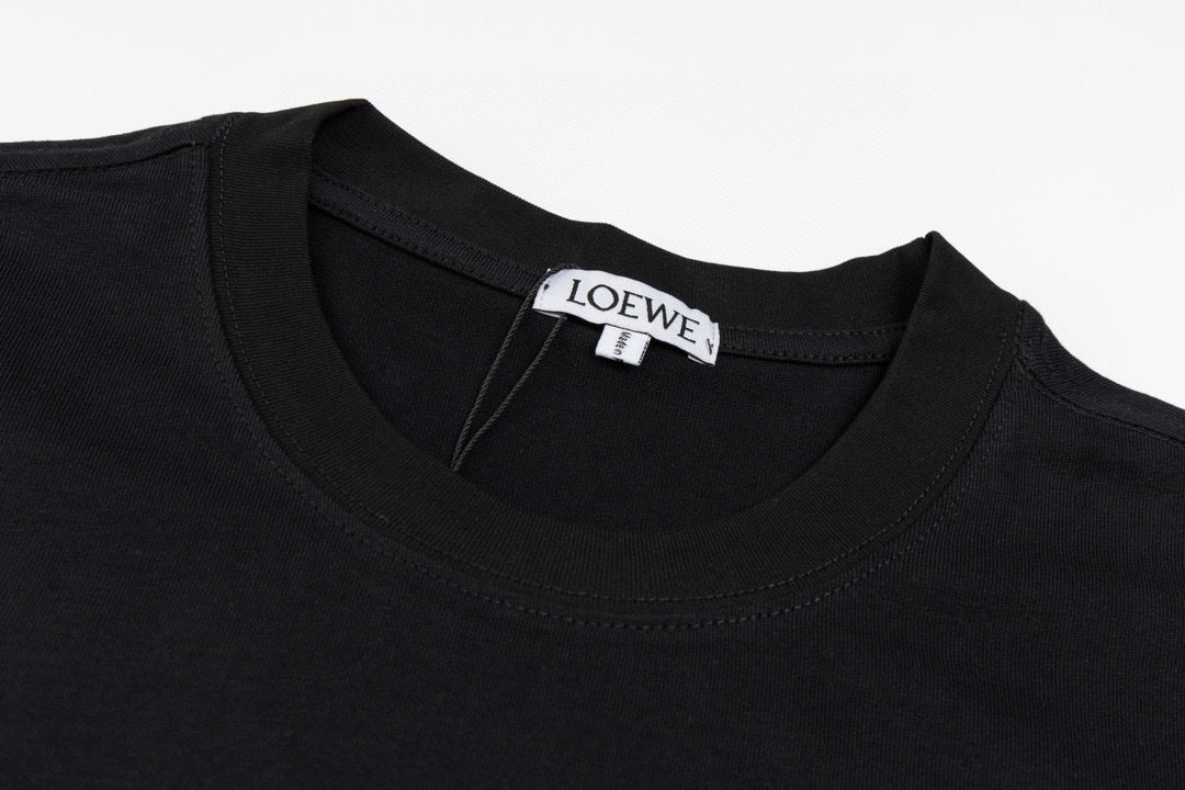 Anagram Embroidered T-Shirt in black and white