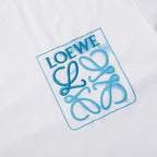 Anagram Multicolor Patch T-Shirt in white and blue