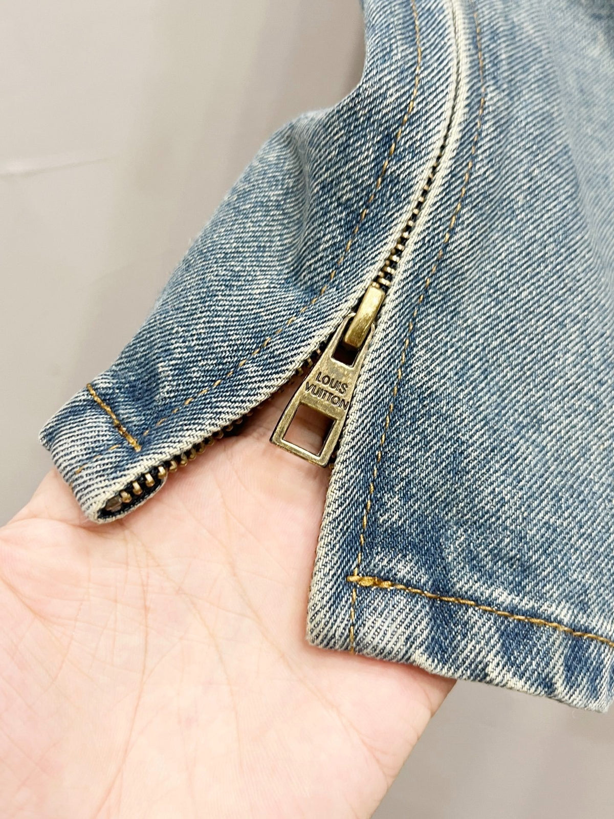Monogram Carpenter Jeans in light blue