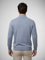 The Winterton Zip Neck in Blue
