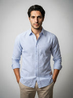 The Camberley Seersucker Shirt in Blue