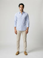The Camberley Seersucker Shirt in Blue