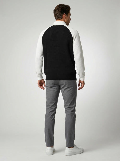 The Barnsdale Waffle Half Zip
