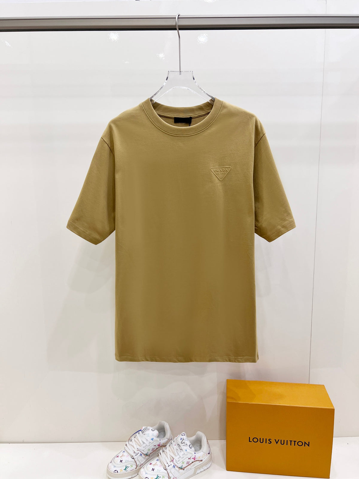 Casual Crew Neck T-Shirt in royal blue
