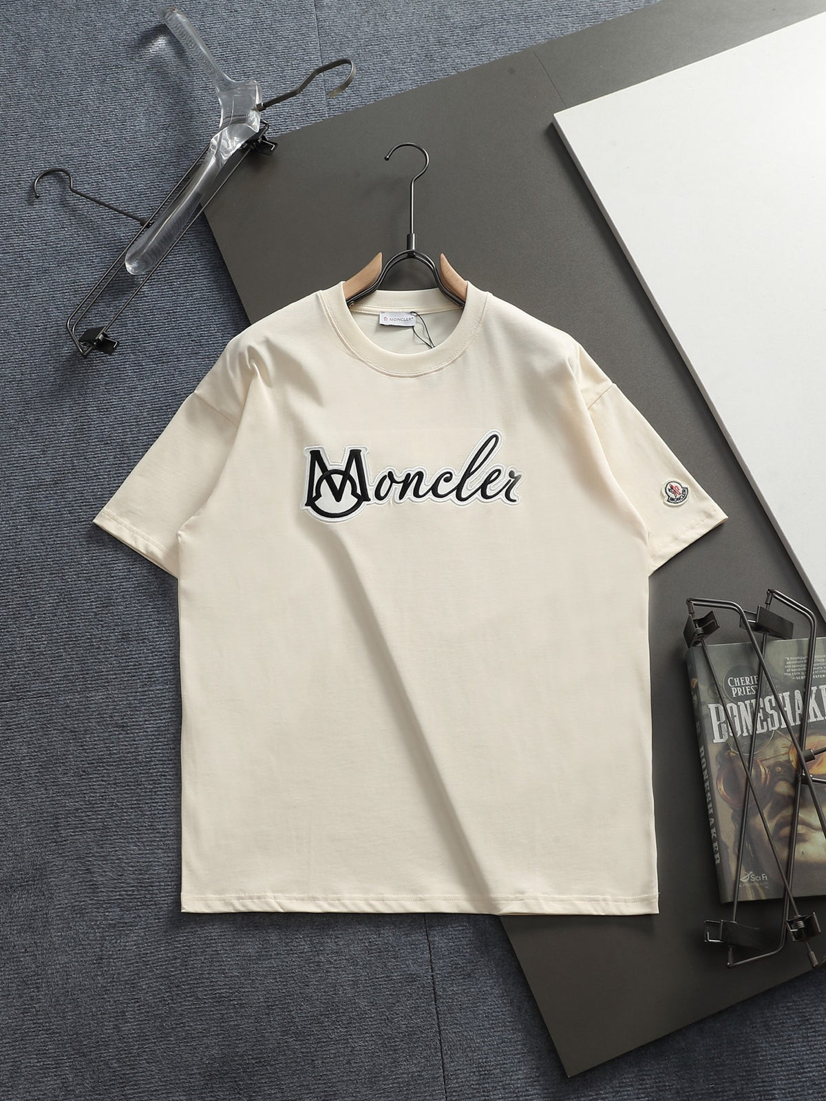 Monogram Script T-Shirt in black and white