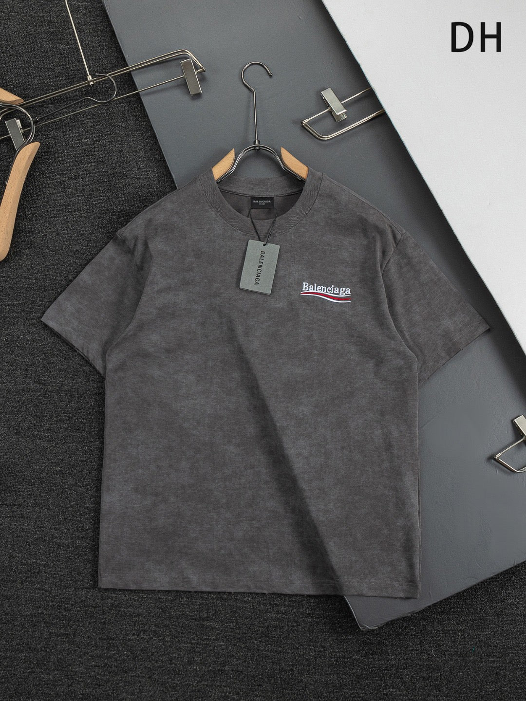 Political Campaign T-Shirt in charcoal grey