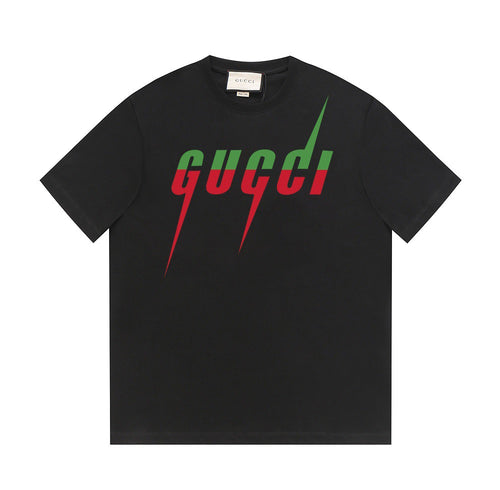 Blade Print T-Shirt in black, red and green