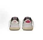 Air Jordan 1 Low Retro Travis Scott Olive in olive green, black and white