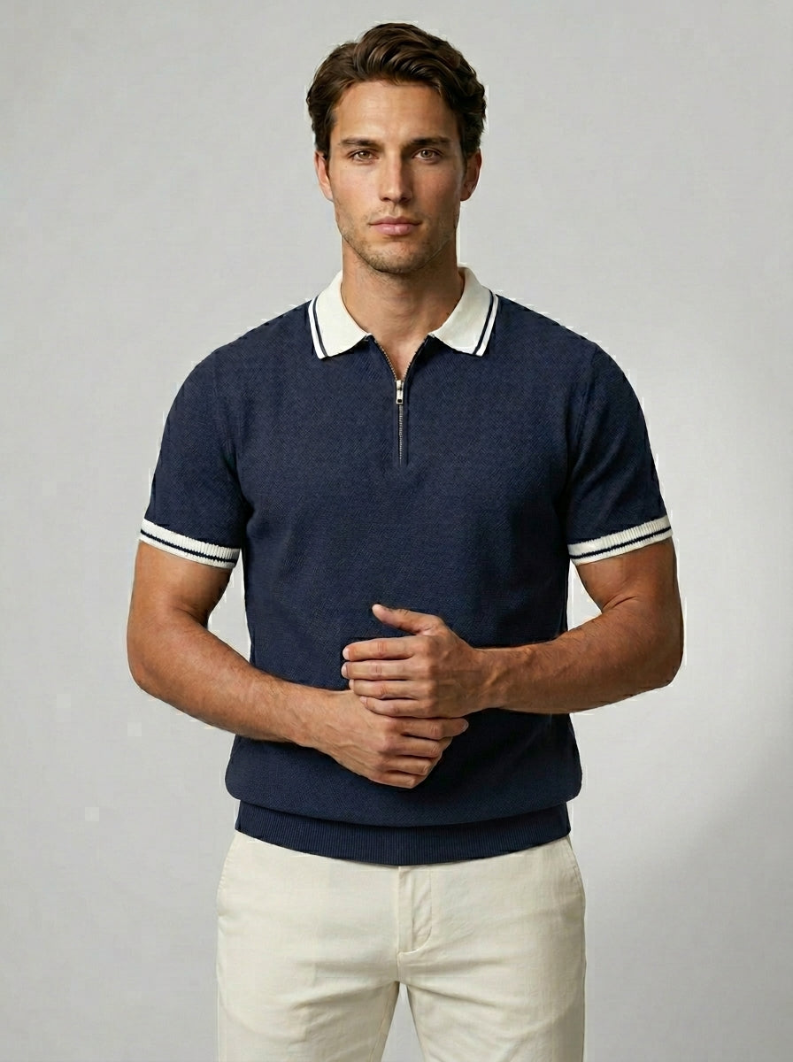 The Calloway Zip Polo