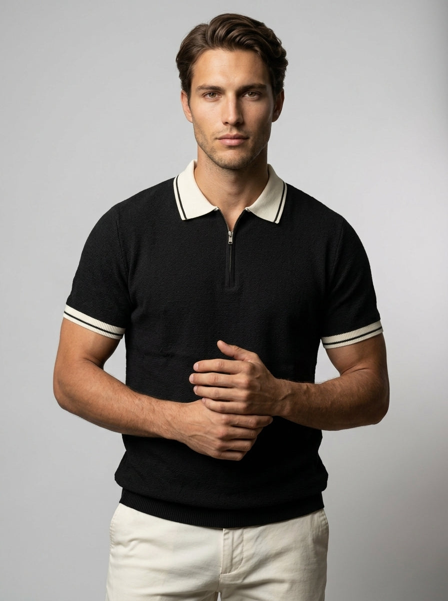 The Calloway Zip Polo