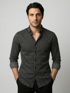 Black Pinstripe