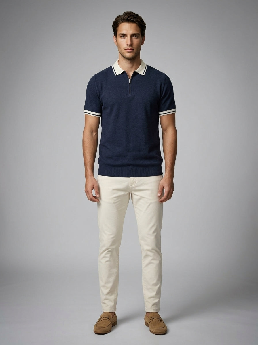 The Calloway Zip Polo