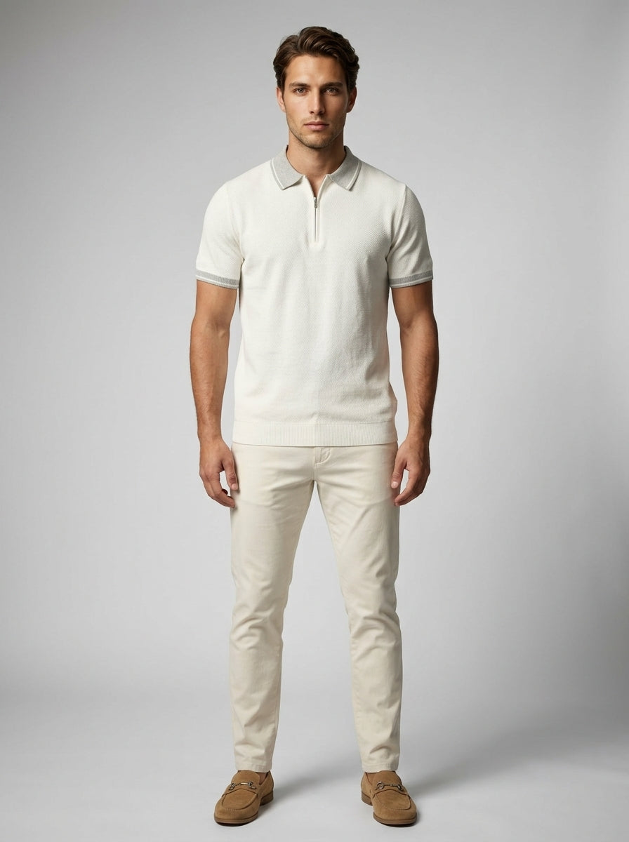 The Calloway Zip Polo