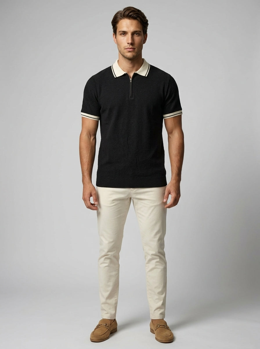 The Calloway Zip Polo