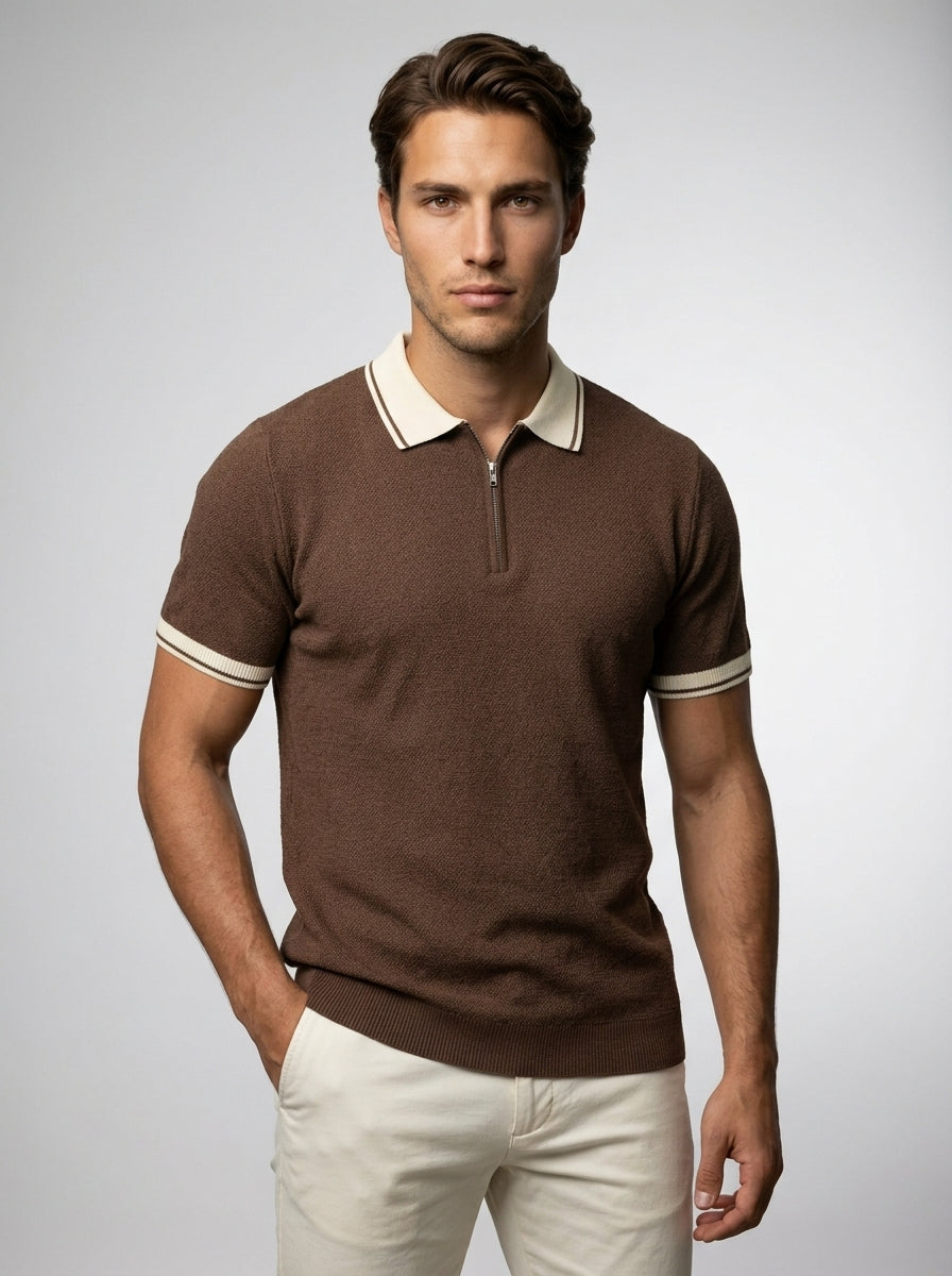 The Calloway Zip Polo