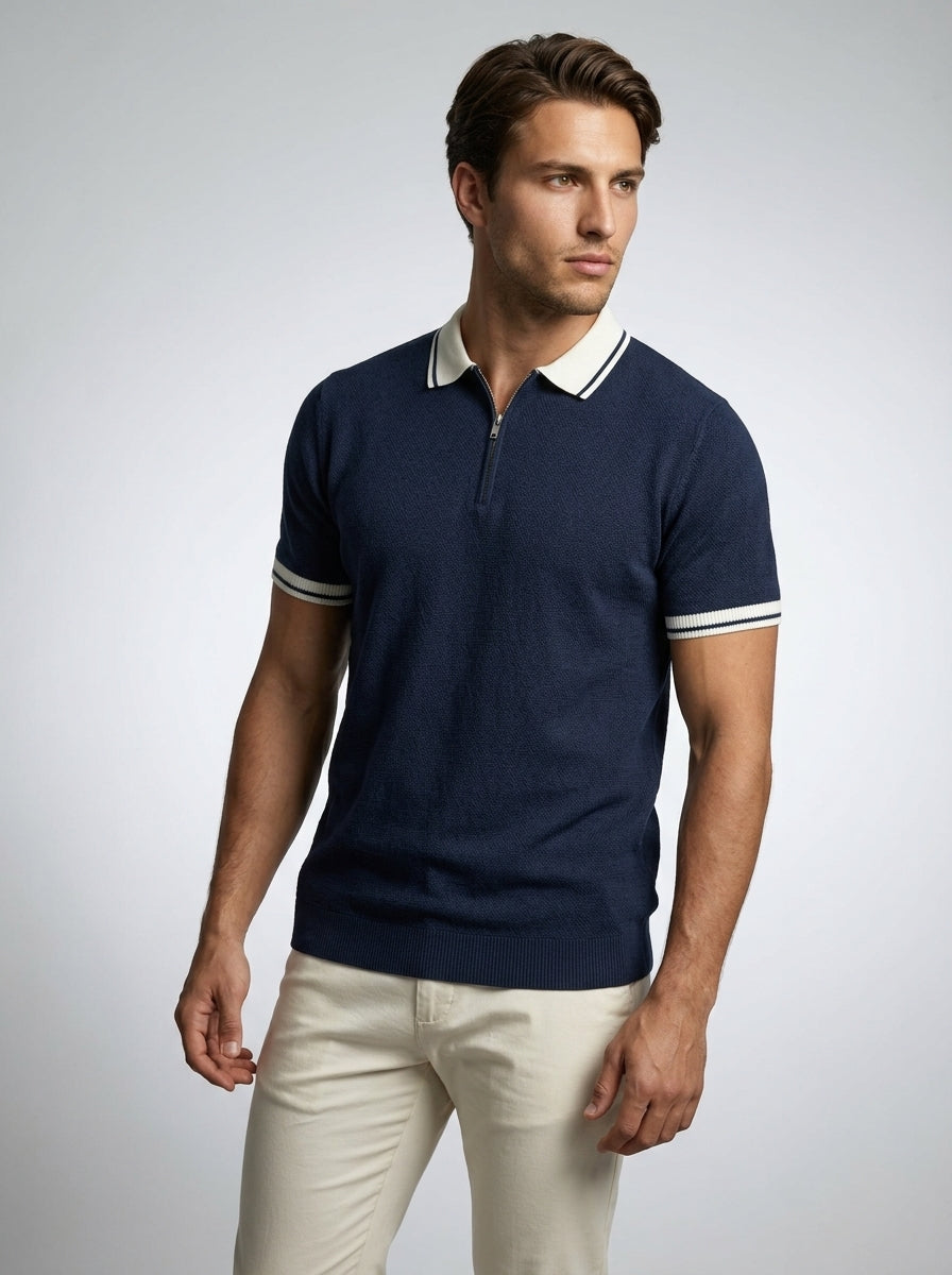 The Calloway Zip Polo