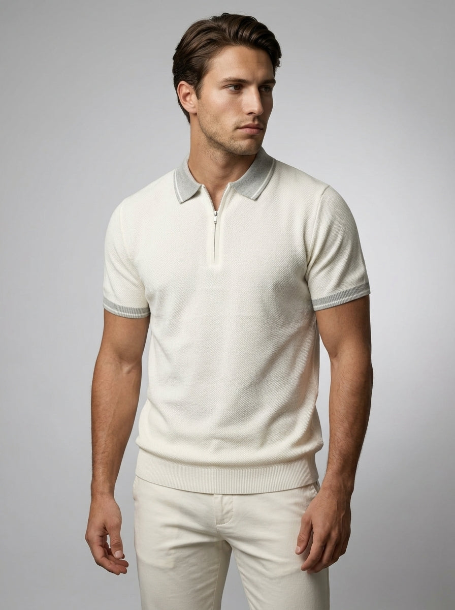 The Calloway Zip Polo