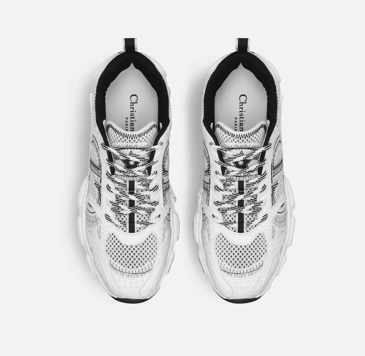 B30 Sneakers in white and silver
