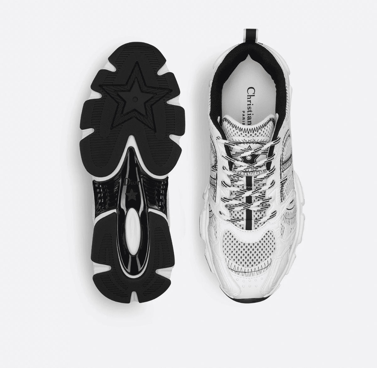 B30 Sneakers in white and silver
