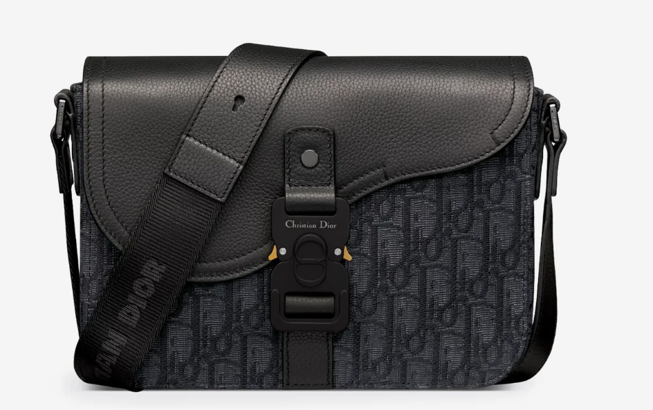 Mini Saddle Messenger Bag in black