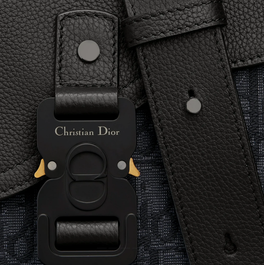 Mini Saddle Messenger Bag in black