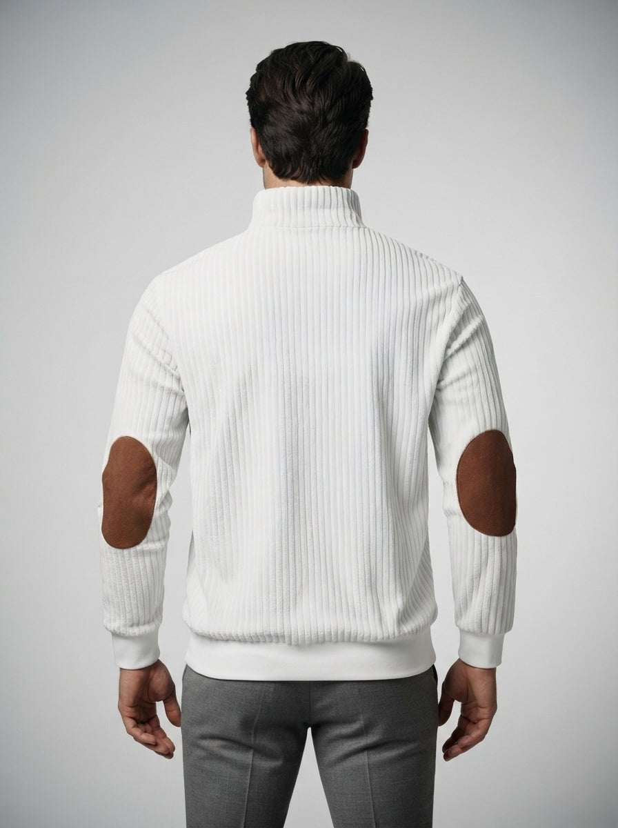 The Kelso Panel Zip in White