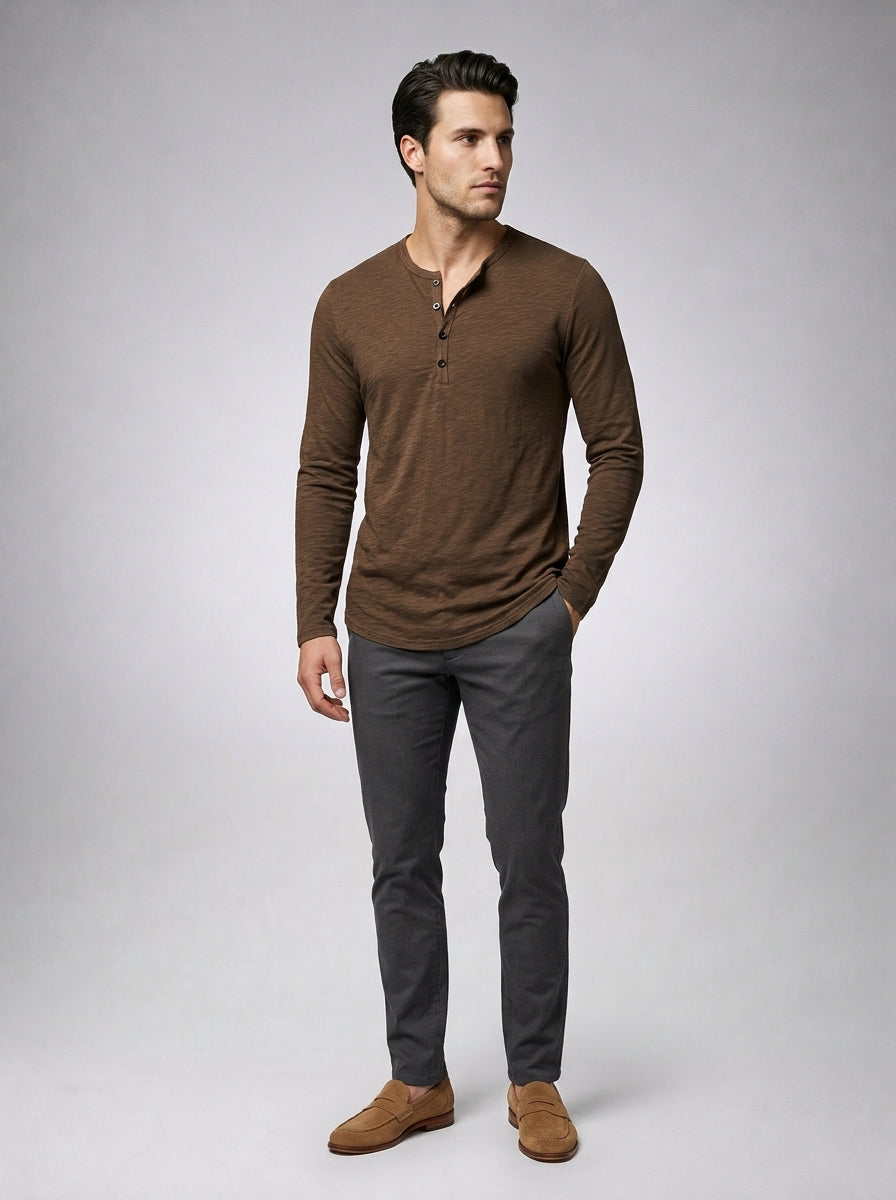 The Maidstone Crew Henley in Brown