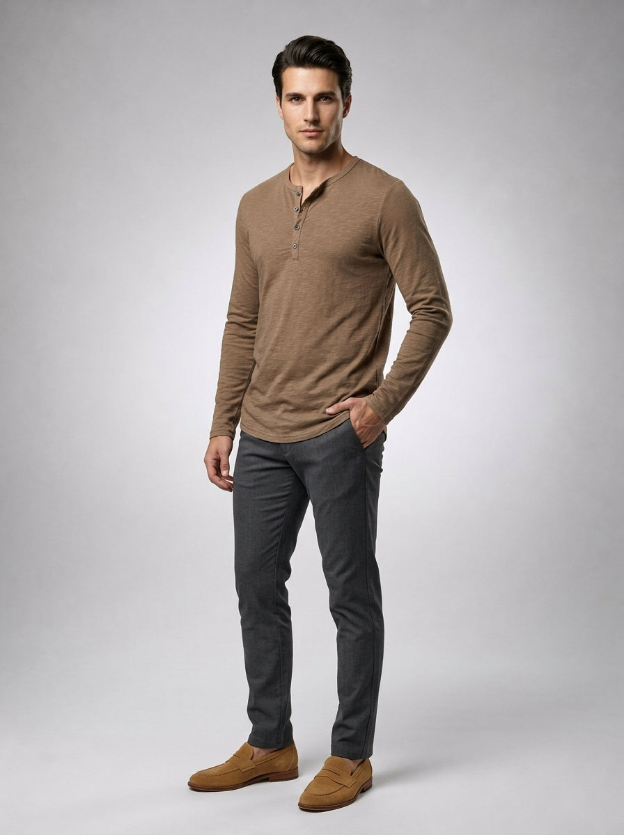 The Maidstone Crew Henley in Beige