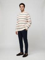 The Tarleton Stripe Knit in Beige
