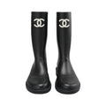 Pearl Detail Tall Boots in black