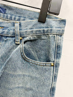 Monogram Carpenter Jeans in light blue