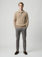 The Kirkwall Placket Polo in Khaki