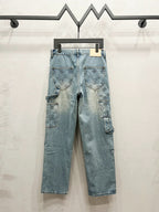 Monogram Carpenter Jeans in light blue