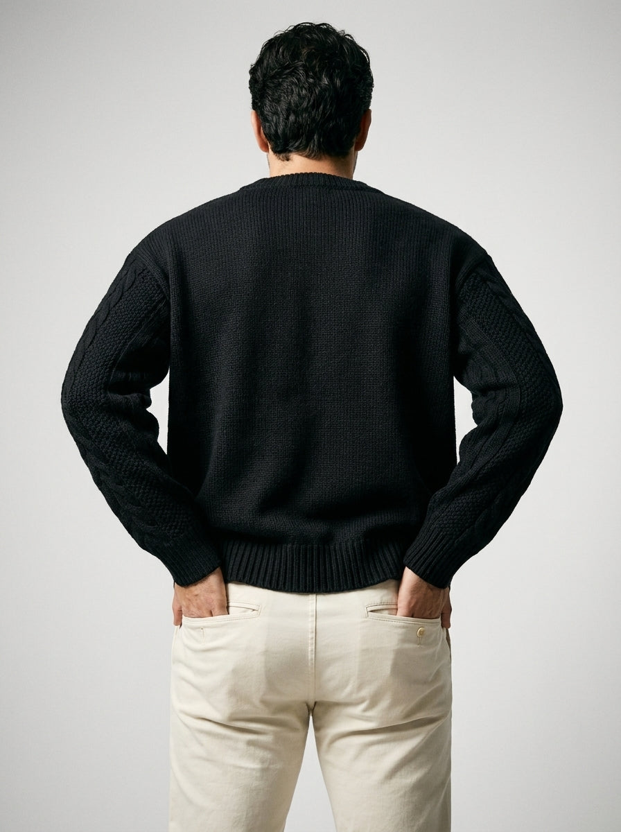 The Kinvarra Cable Knit in Black