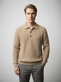 The Kirkwall Placket Polo in Khaki