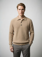 The Kirkwall Placket Polo in Khaki