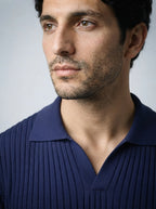 The Sandhurst Rib Polo in Navy