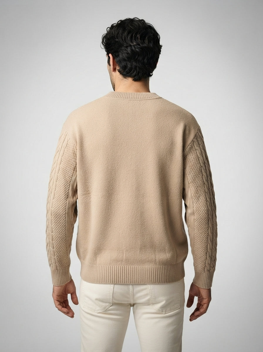 The Kinvarra Cable Knit in Khaki