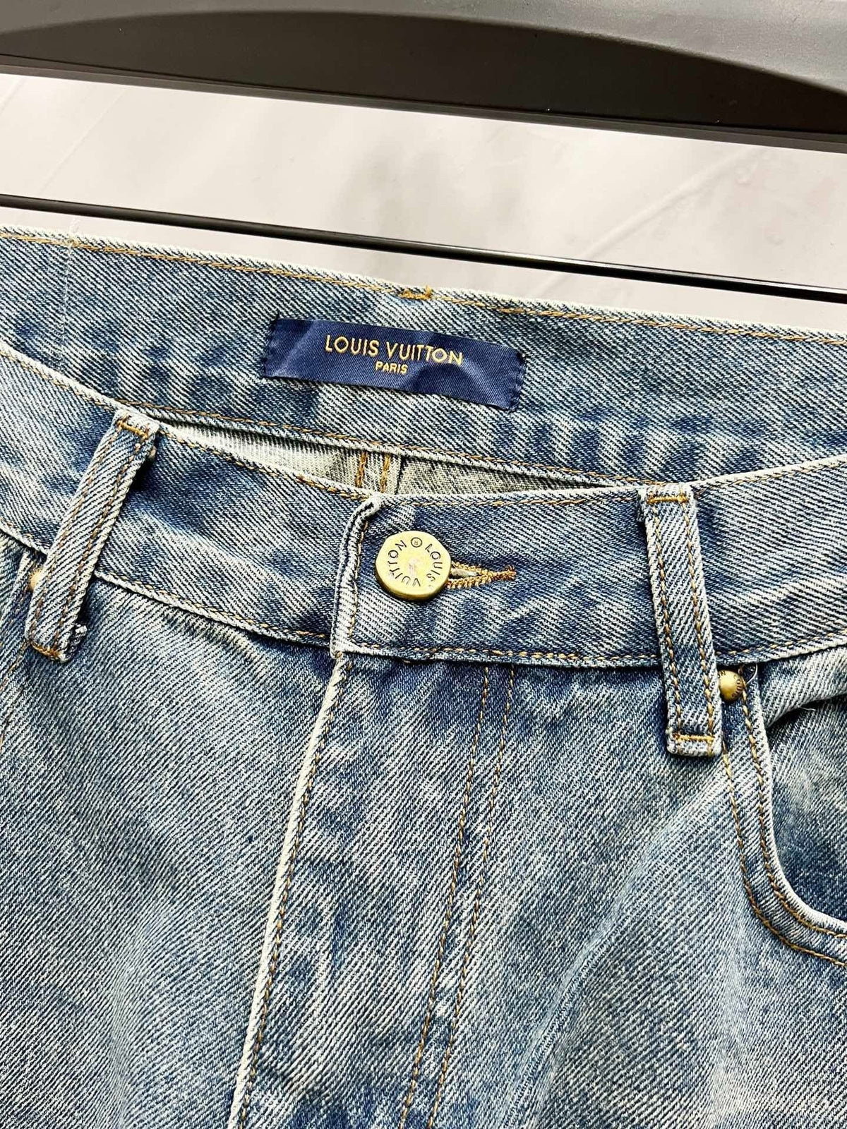 Monogram Carpenter Jeans in light blue