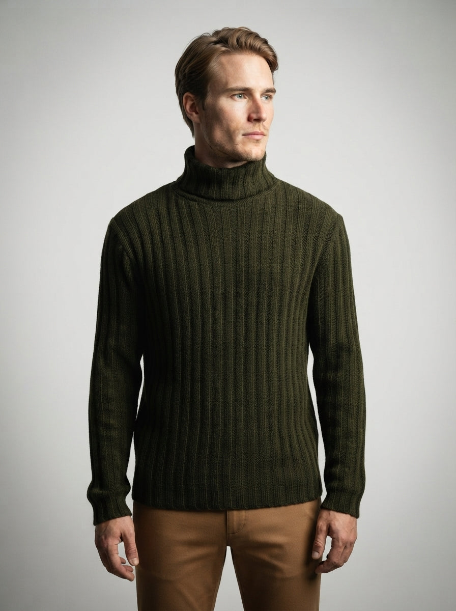The Hartsmere Roll Neck in Green