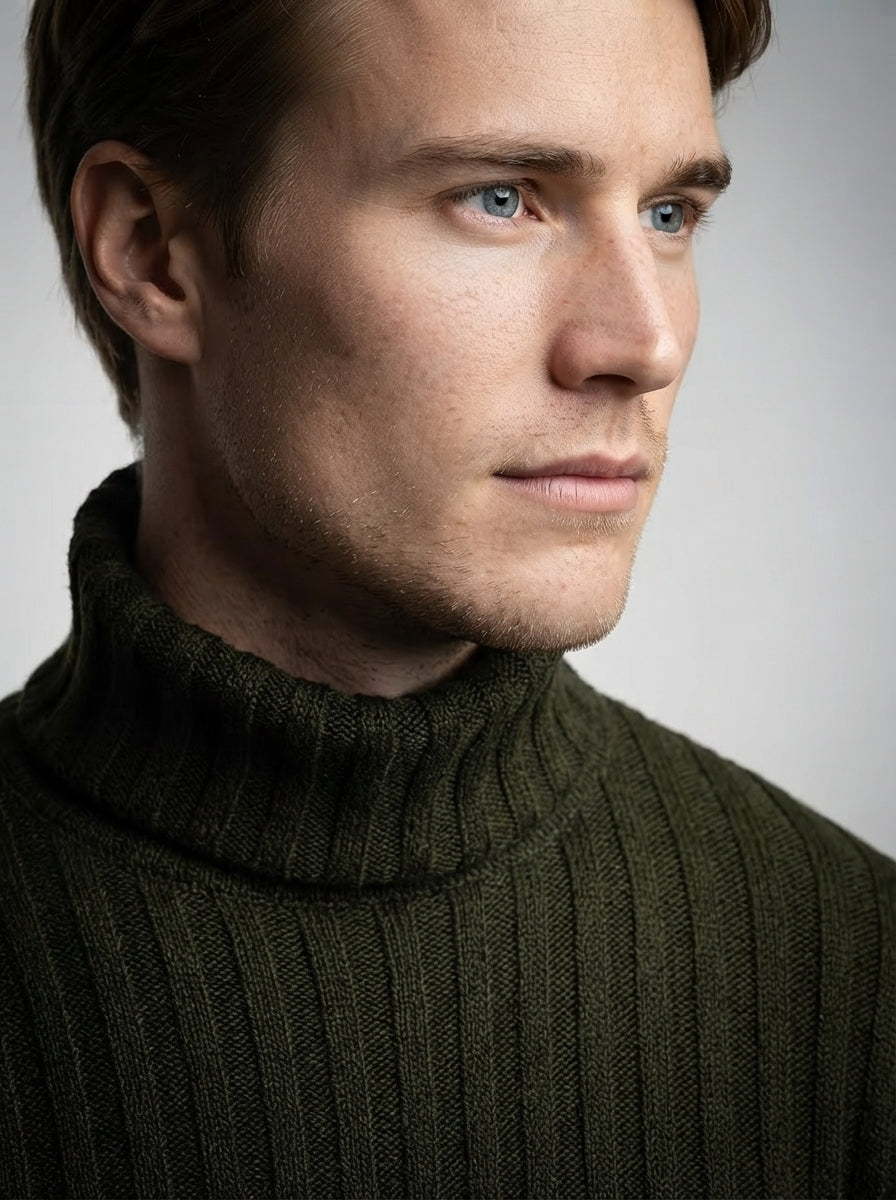 The Hartsmere Roll Neck in Green