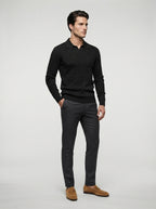 The Farleigh Cable Polo in Black