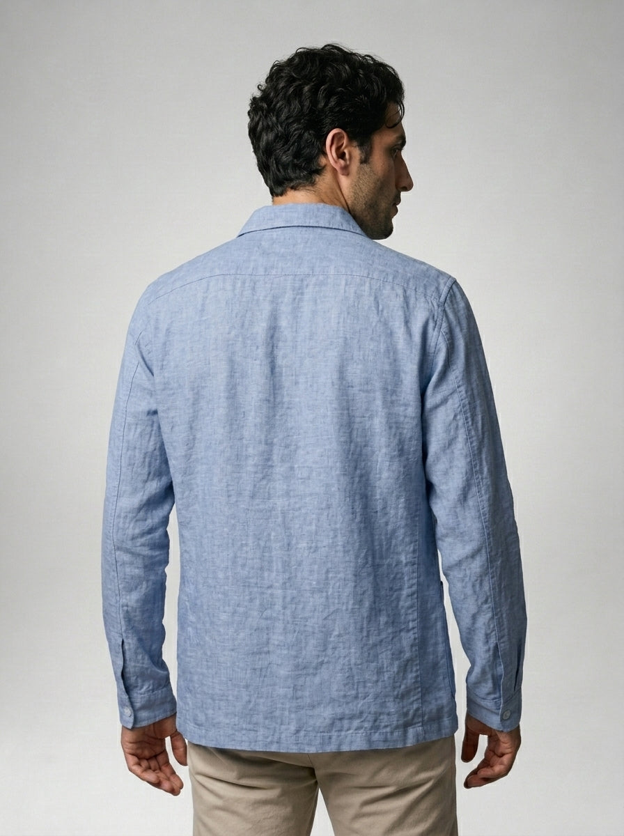 The Estoril Linen Overshirt