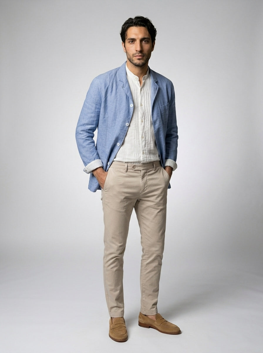 The Estoril Linen Overshirt