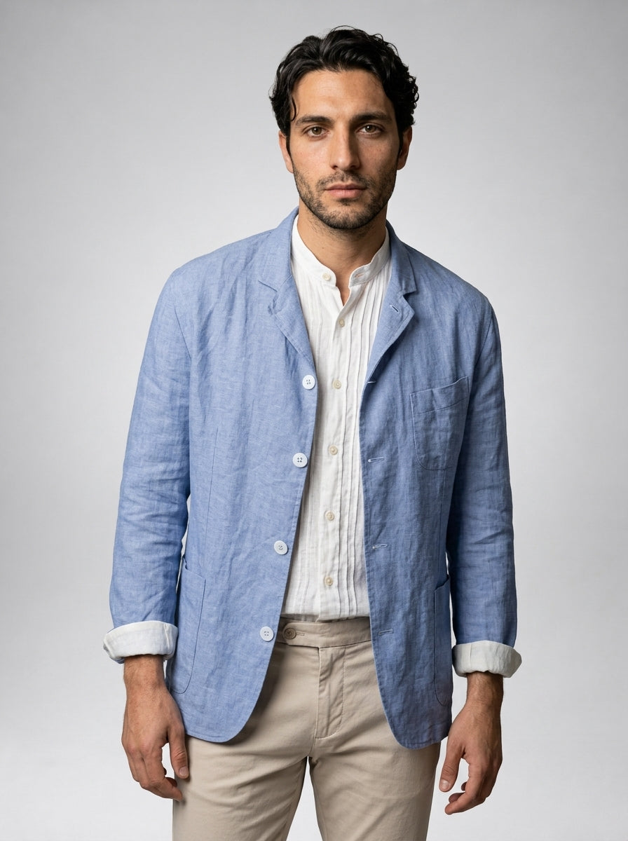 The Estoril Linen Overshirt