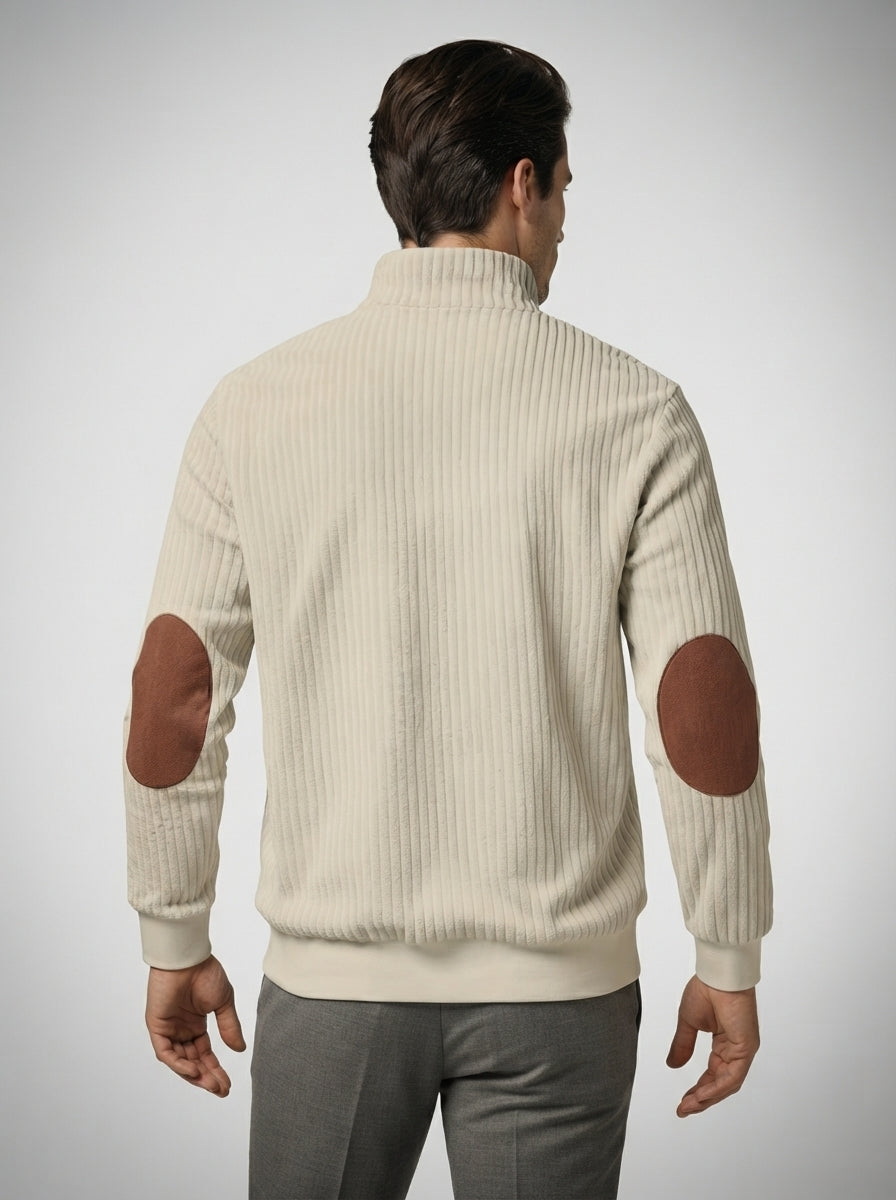The Kelso Panel Zip in Beige