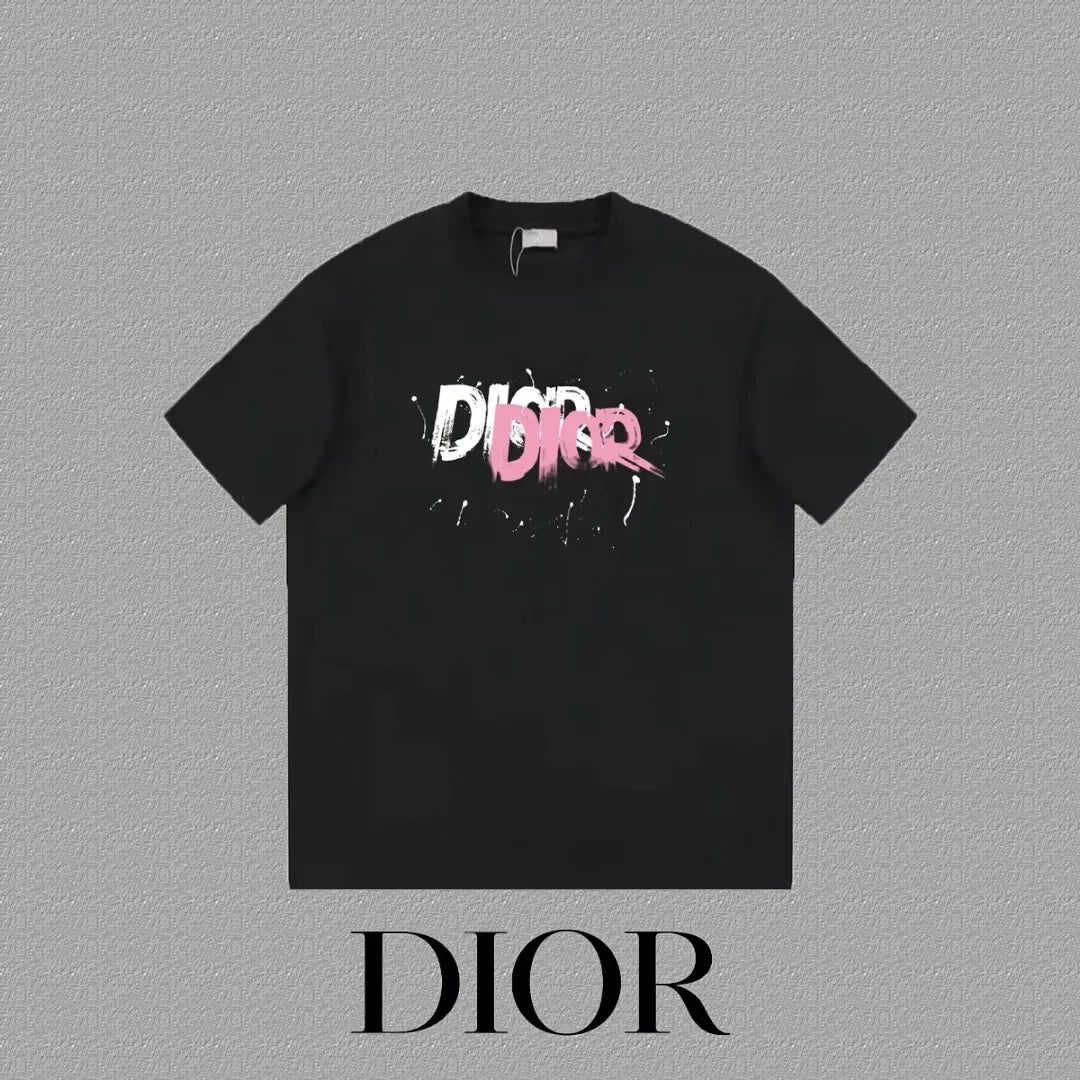 Splash Logo T-Shirt in black and pink
