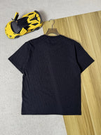 Oblique Jacquard T-Shirt in navy